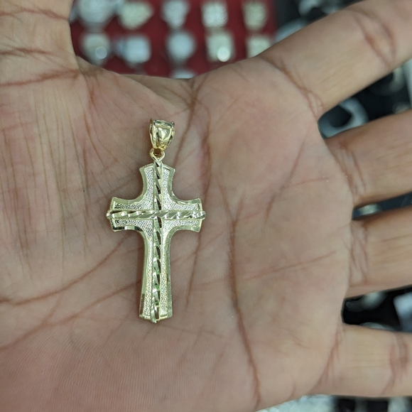 10kt Real Gold Cross Pendant